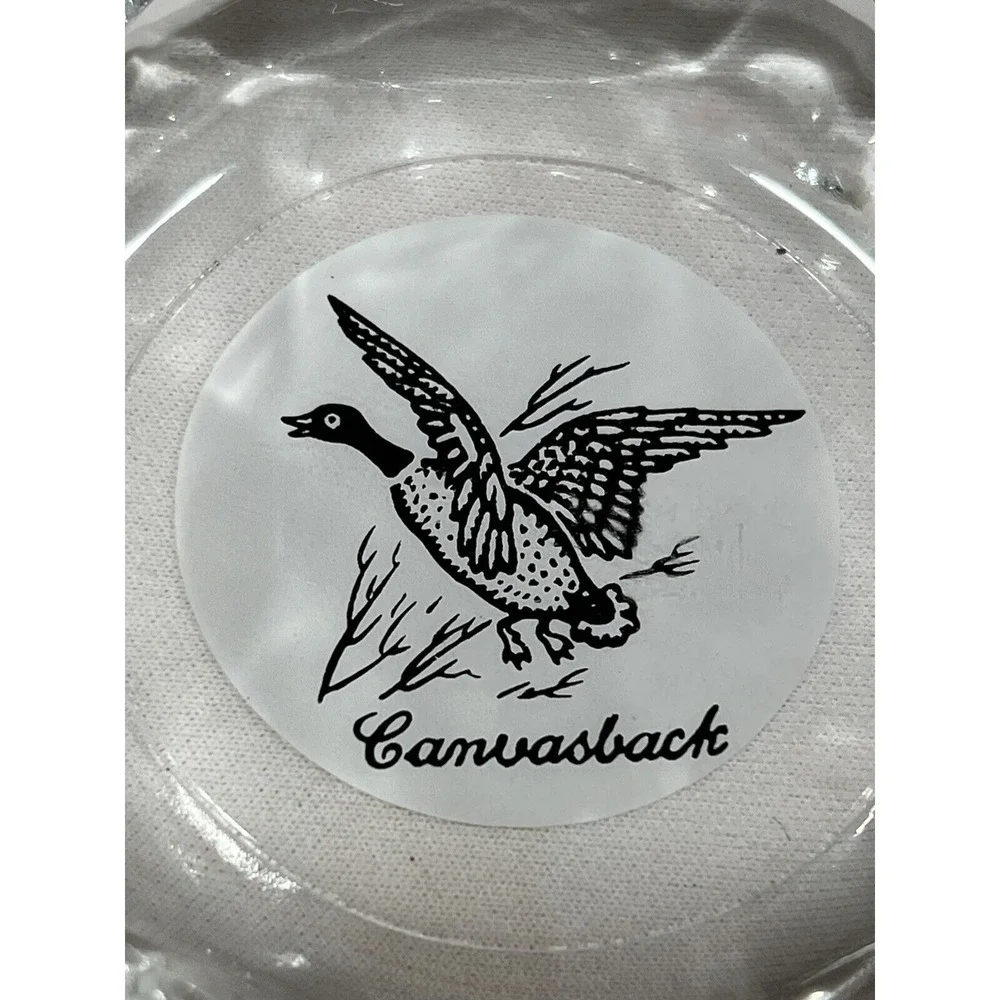 Game Bird Ashtray Set Lot Of 3 Glass‎ Grouse Pheasant Hunting Decor